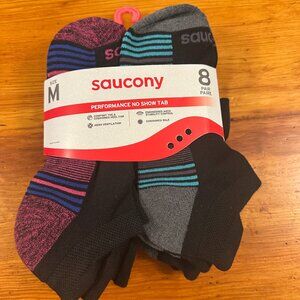 Saucony Women's RunDry Performance Heel Tab Athletic Socks